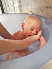 Bindung - Baby baden